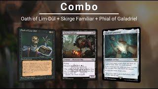 EDH COMBO: Oath of Lim Dul | Skirge Familiar | Phial of Galadriel