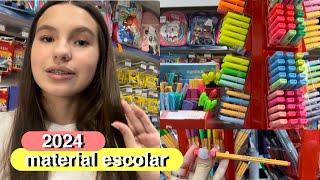 COMPRANDO MATERIAL ESCOLAR | Volta as aulas 2024