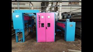 OSTHOFF singeing machine stopped in factory | Textile Industry