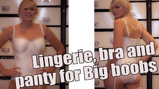 Lingerie, bra and panty for Big boobs and slim women