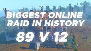 BIGGEST ONLINE RAID ( 89 V 12 ) 1200+ ROCKETS // RUST ZERG PROGRESSION // HOW .ΛT CONTROLS VITAL#VTM