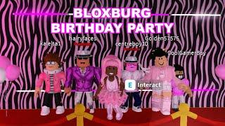 Bloxburg Birthday Party