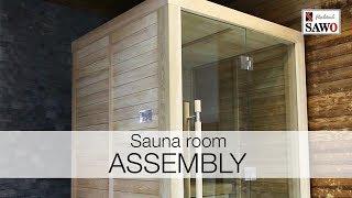 SAWO Glass front sauna room assembly: Part 1