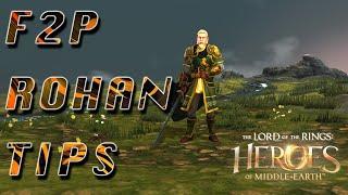 Free to play tips to build a Rohan team in LOTR HOME