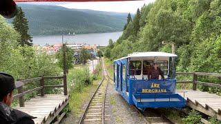 Virtual Mountain Tram Ride: Åre Bergbana. Funicular railway from 1908