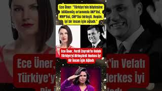 Ece Üner, Ferdi Zeyrek'in Vefatı Türkiye'yi Birleştirdi Herkes İyi Bir İnsan İçin A#paraisletmecisi
