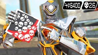 INSANE PATHFINDER 26 KILLS & 6400 DAMAGE IN JUST ONE GAME (Apex Legends Gameplay)