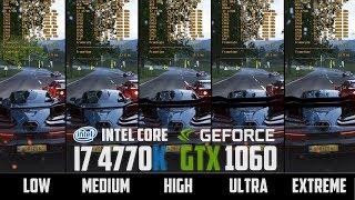 Forza Horizon 4 - GTX 1060 6GB - All Graphics Settings FPS Test - Extreme vs Low - 1080p - Benchmark