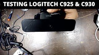 Testing out Logitech C930e and C925e webcams for workbench setup