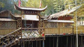 Building a large bamboo house in a bamboo forest is very good | part 3