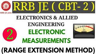 ELECTRONIC MEASUREMENTS (RANGE EXTENSION METHOD) FOR RRB JE ELECTRONICS & ALLIED ENGINEERING