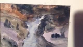 Abstract landscapes Watercolors (in Daniel Novotny style)