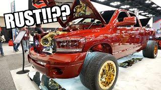 RUSTY FARM TRUCK TO GOLD!! MILLION DOLLAR TRUCK BUILD IS WILD!!!