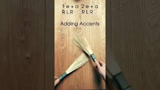 The crossing 16th note #drums groove. Visit artofdrumming.com to access more brush courses for free.