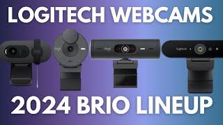 Logitech webcam comparison 2024 ( BRIO 100 / 300 / 500 / 4K )