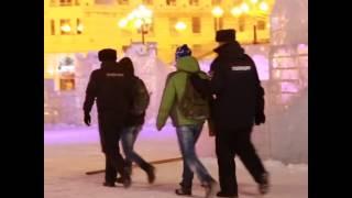 Задержание на площади Ленина