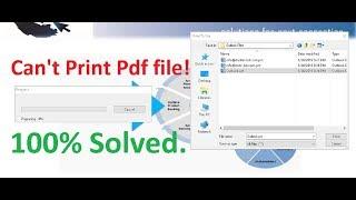 Cannot print pdf file