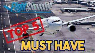 Microsoft Flight Simulator - TOP 5 MUST HAVE BEST AIRLINERS