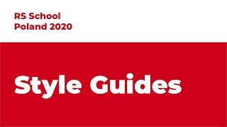 Rolling Scopes School Poland. Style guides