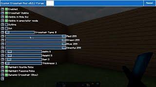 Minecraft Advanced Crosshair Mod Release!