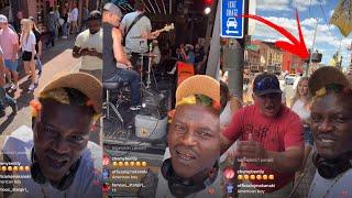 Portable Shock Davido as he Freestyle for Oyibo in the Street of America after Davido invited him