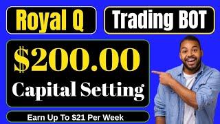 How to Trade with Royal Q Bot Using $200 Capital | Low-Risk Settings