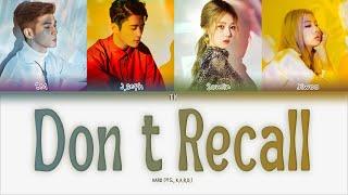 KARD – Don’t Recall [ПЕРЕВОД НА РУССКИЙ/КИРИЛЛИЗАЦИЯ Color Coded Lyrics]