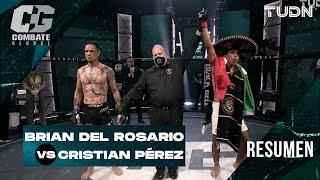 ¡TREMENDO! Cristian Pérez sigue invicto al superar a Brian Del Rosario | COMBATE GLOBAL | TUDN