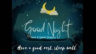 Goodnight, have a sweet dreams, have a good rest, sleep well