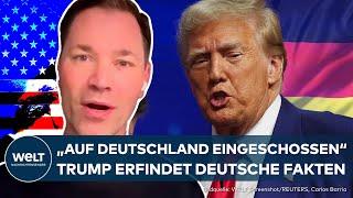 DONALD TRUMP: Obsession mit Deutschland? Ex-Präsident erfindet Stories über Deutschland und Merkel