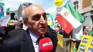 Interview with Shahin Gobadi at the #FreeIran March in #Brussels