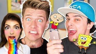 Pranking YOUTUBERS with iPhone 7 CARTOON Voice Impressions Musical Song Lyrics | Collins Key