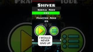 I BEAT SHIVER! #gd #gaming #shorts #achievement