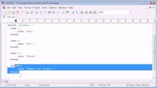 Beginner PHP Tutorial - 28 - switch Statement