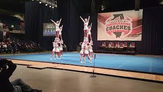 2022 ICCA Championship Competition HF Freshmen cheerleaders