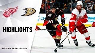 NHL Highlights | Red Wings @ Ducks 11/12/19