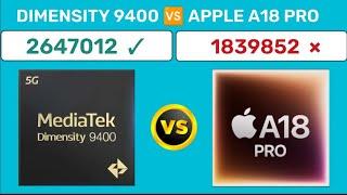 Mediatek Dimensity 9400  Apple A18 Pro | New Updated