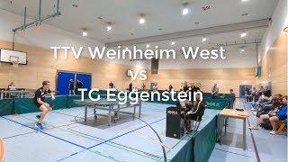 Verbandsliga: TTV Weinheim West vs TG Eggenstein [ 2018/2019 ]