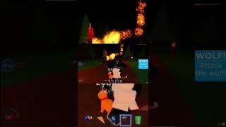 Roblox Daycare 2 Story Zay kills the wolf #roblox #wolf #action #fight #kill