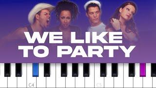 Vengaboys - We like to Party! (The Vengabus)  (piano tutorial)