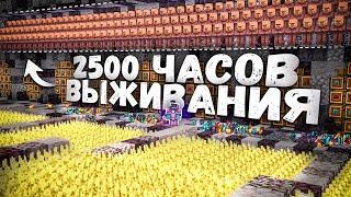 Я Выживал 2.500 часов на аккаунте обычного игрока на сервере SunRise!