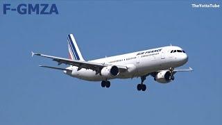 Air France - Airbus A321 - Lands at AMS (F-GMZA)