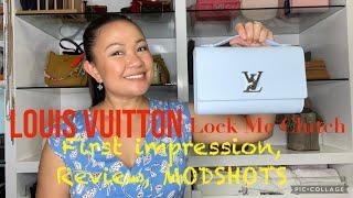 LOUIS VUITTON LOCK ME CLUTCH, first impression, review, MOD shots.