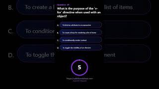 What is the purpose of the v for directive when used with an object