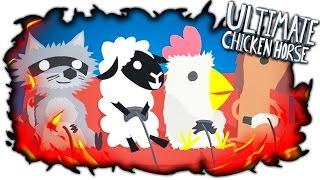 ДЕВУШКА КУРИЦА ПОПАЛА В ЛОВУШКУ, ЖЕСТЬ, УРОВЕНЬ БОЛИ И УГАРА - Ultimate Chicken Horse