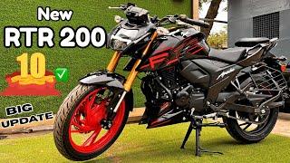 New Launch Tvs Apache RTR 200 4V 10 New Update On Road Price Features Exhaust Sound Detailed Review