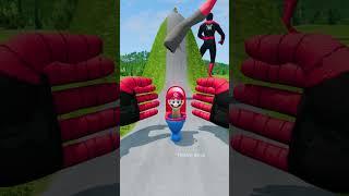 Skibidi Toilets, Freddy & Smiling Critters Going to Spiderman Hands & Leg Trap Crush – BeamNG.drive