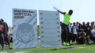 Watch Josh Imatorbhebhe's 47.1 inch vertical jump