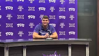 TCU vs. West Virginia game week | Chase Curtis media availability