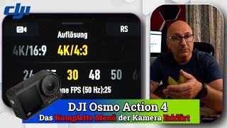 Osmo Action 4 & 3  Kamera Menü für alle Anfänger und Umsteiger  ein bischen näher gebracht